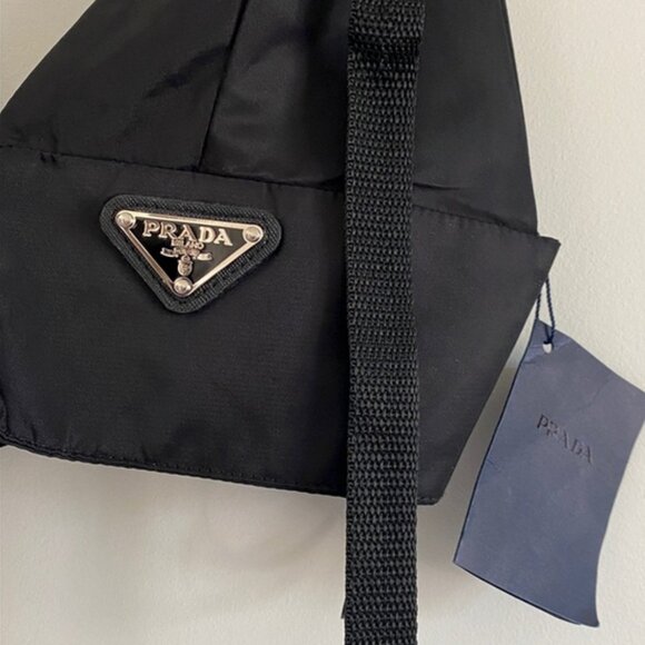 SOLD Prada Re-Nylon Logo-Plaque Bralette Top – NWT - Picture 11 of 16